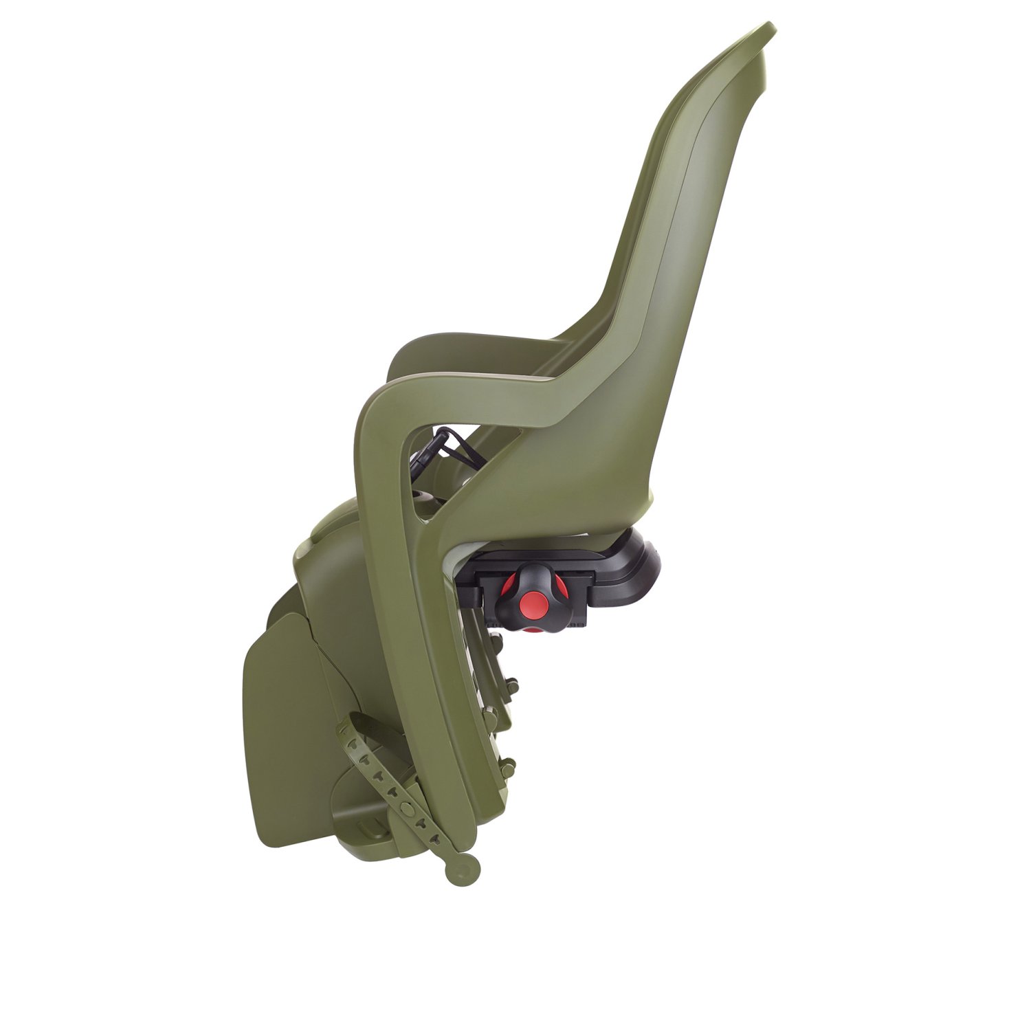 фото Детское велокресло polisport groovy maxi cfs, заднее, крепление на багажник, dark green/cream, pls8406100014