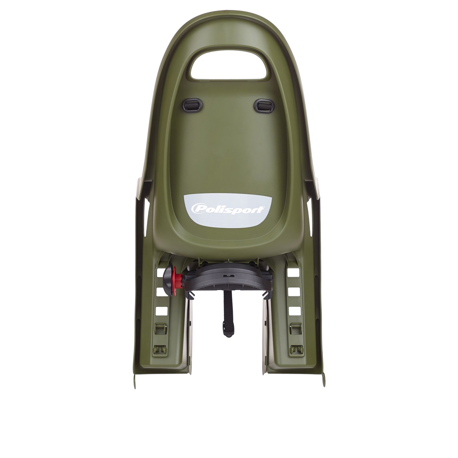 фото Детское велокресло polisport groovy maxi cfs, заднее, крепление на багажник, dark green/cream, pls8406100014