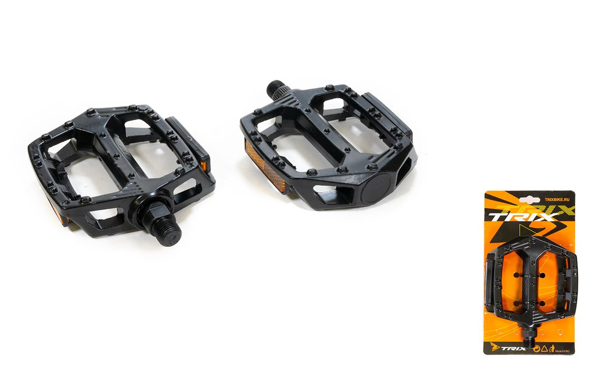 Педали TRIX PLATFORM алюминиевые, 110x100мм, резьба 1/2", с шипами, черные, HF-805, 1/2" black, Черный
Педали TRIX PLATFORM алюминиевые, 110x100мм, резьба 1/2", с шипами, черные, HF-805, 1/2" black, Черный