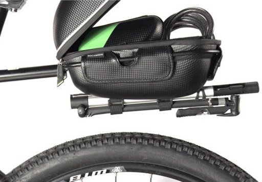фото Сумка велосипедная (байкпакинг) + багажник rockbros, 8 л, крепление на подседельный штырь, черный, f2-1-kw-672