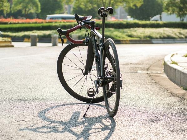 фото Подножка велосипедная rockbros, карбон, 35 см, регулируемая, черный, jc1009