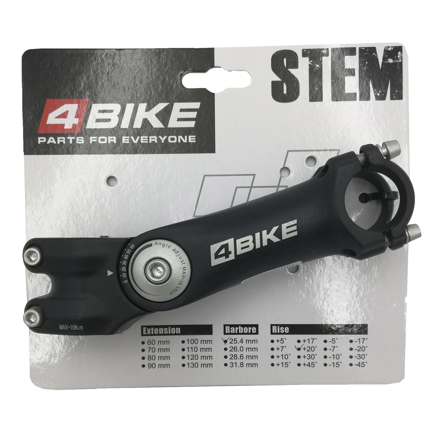 Вынос руля велосипедный 4BIKE TDS-D299N, алюминий, длина 125, угол 0-60°, диаметр 25.4 мм, ARV-ST-D299N-1256025B
Вынос руля велосипедный 4BIKE TDS-D299N, алюминий, длина 125, угол 0-60°, диаметр 25.4 мм, ARV-ST-D299N-1256025B