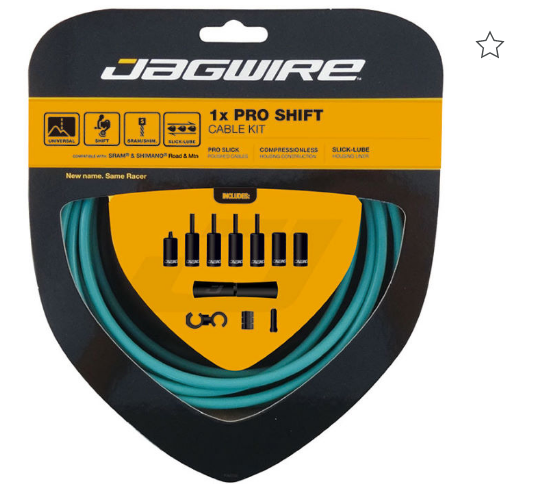 Велосипедный набор рубашек и тросиков переключения Jagwire Pro Shift Kit 1X Bianchi Celeste, PCK558
Велосипедный набор рубашек и тросиков переключения Jagwire Pro Shift Kit 1X Bianchi Celeste, PCK558