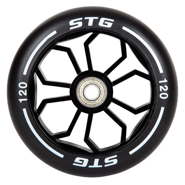фото Колесо stg pu, 120 мм, для трюковых самокатов, с алюминиевым ободом, х105168