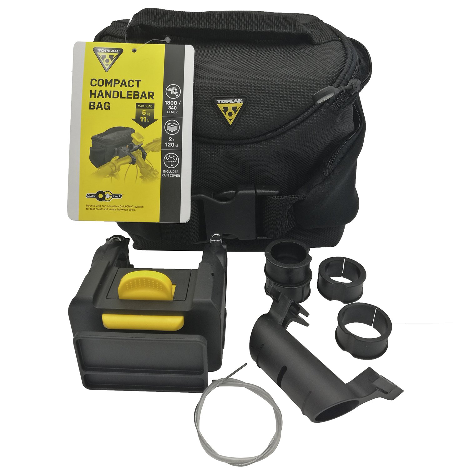 фото Сумка на руль велосипедная topeak compact handle bar bag & pack, w/fixer 8 (tt3020)