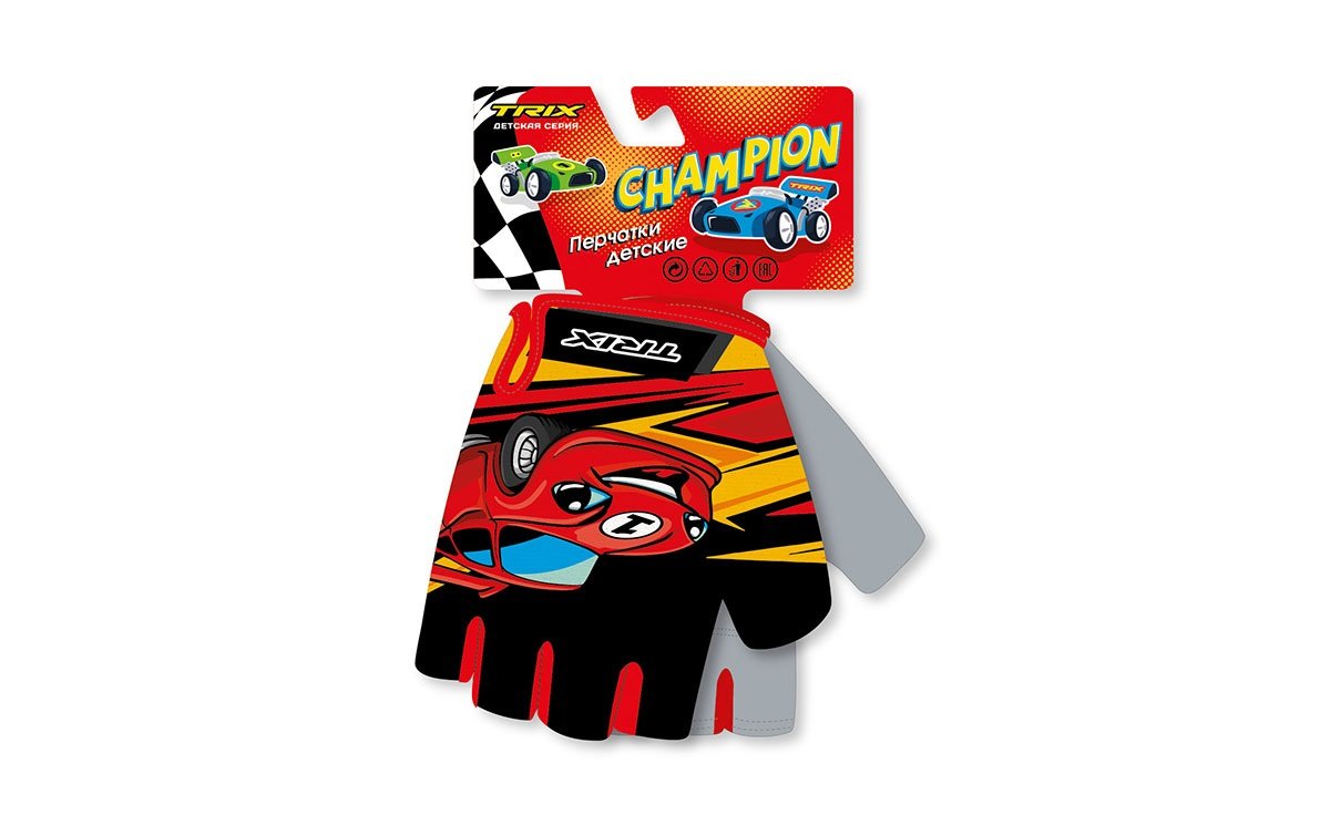 Перчатки велосипедные TRIX nw Champion, детские, без пальцев, антискользящие, красный, GL-TX-CHAMPION--0 (Размер
Перчатки велосипедные TRIX nw Champion, детские, без пальцев, антискользящие, красный, GL-TX-CHAMPION--0 (Размер