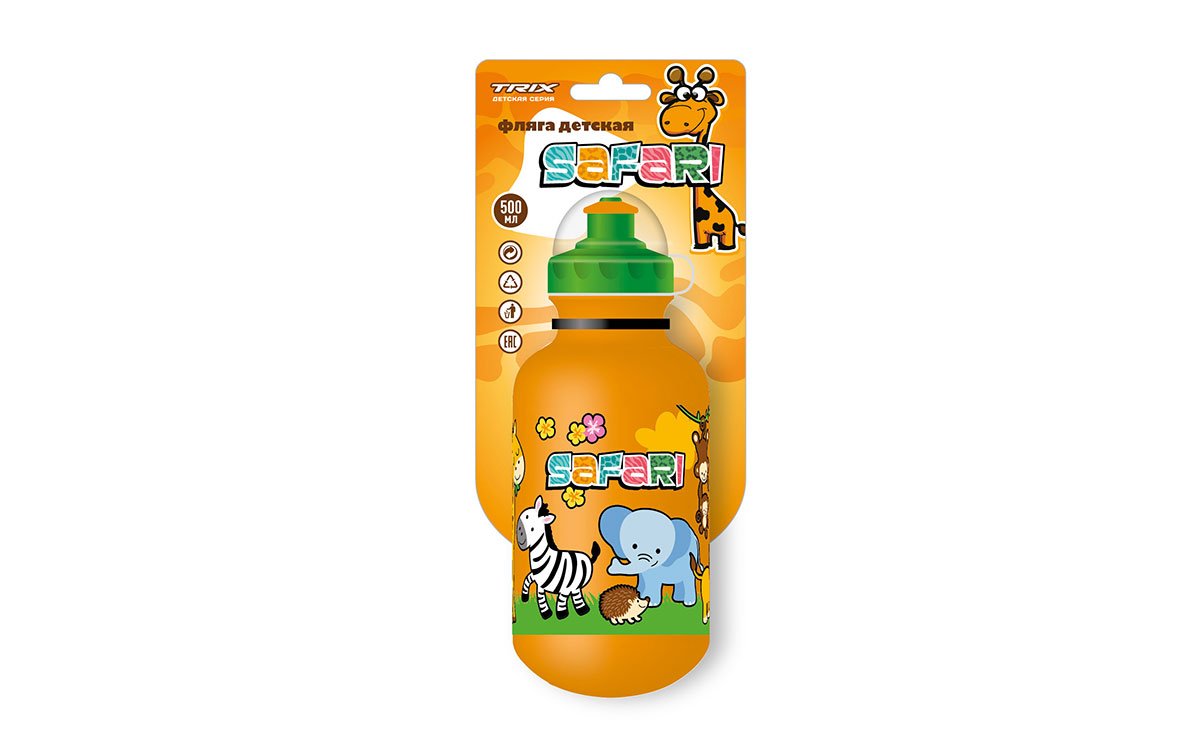Велосипедная фляга TRIX Safari, детская, 500 мл, защитная крышка, оранжевая, BTTX501SF, Оранжевый
Велосипедная фляга TRIX Safari, детская, 500 мл, защитная крышка, оранжевая, BTTX501SF, Оранжевый
