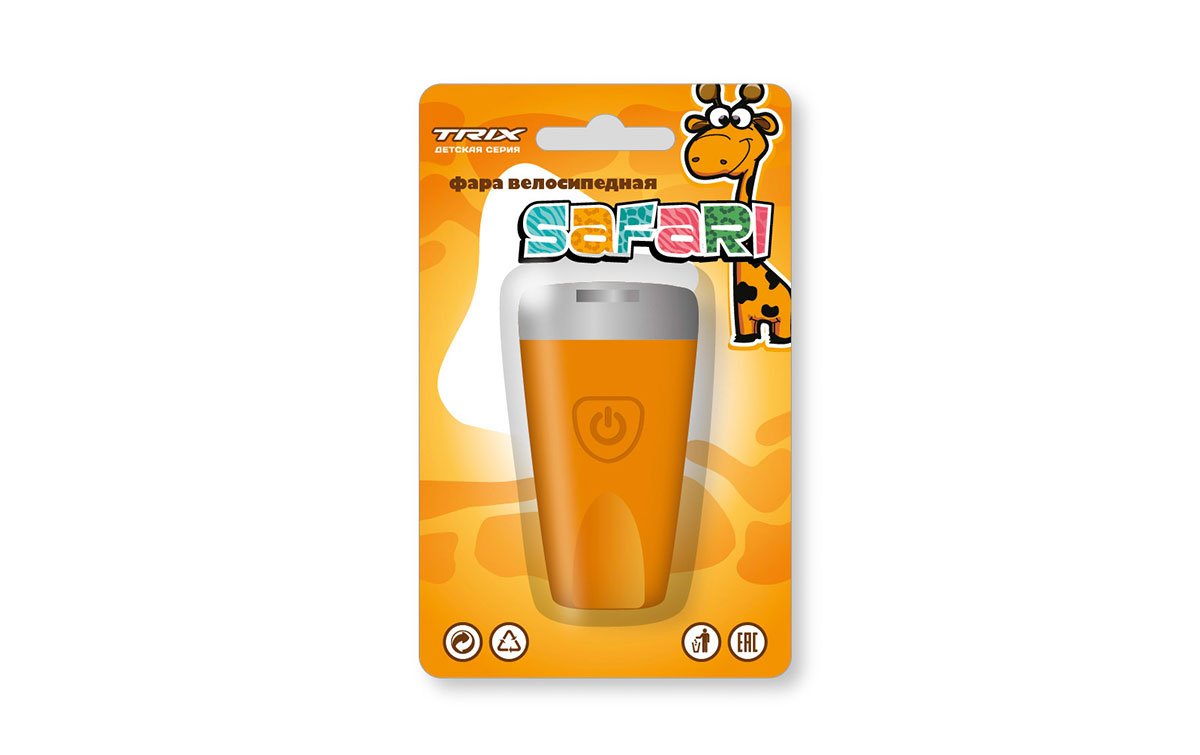 Велосипедная фара TRIX Safari, детская, передняя, 1 супер яркий белый диод, линза,3 режима, силикон, оранжевая, LHTX378F
Велосипедная фара TRIX Safari, детская, передняя, 1 супер яркий белый диод, линза,3 режима, силикон, оранжевая, LHTX378F