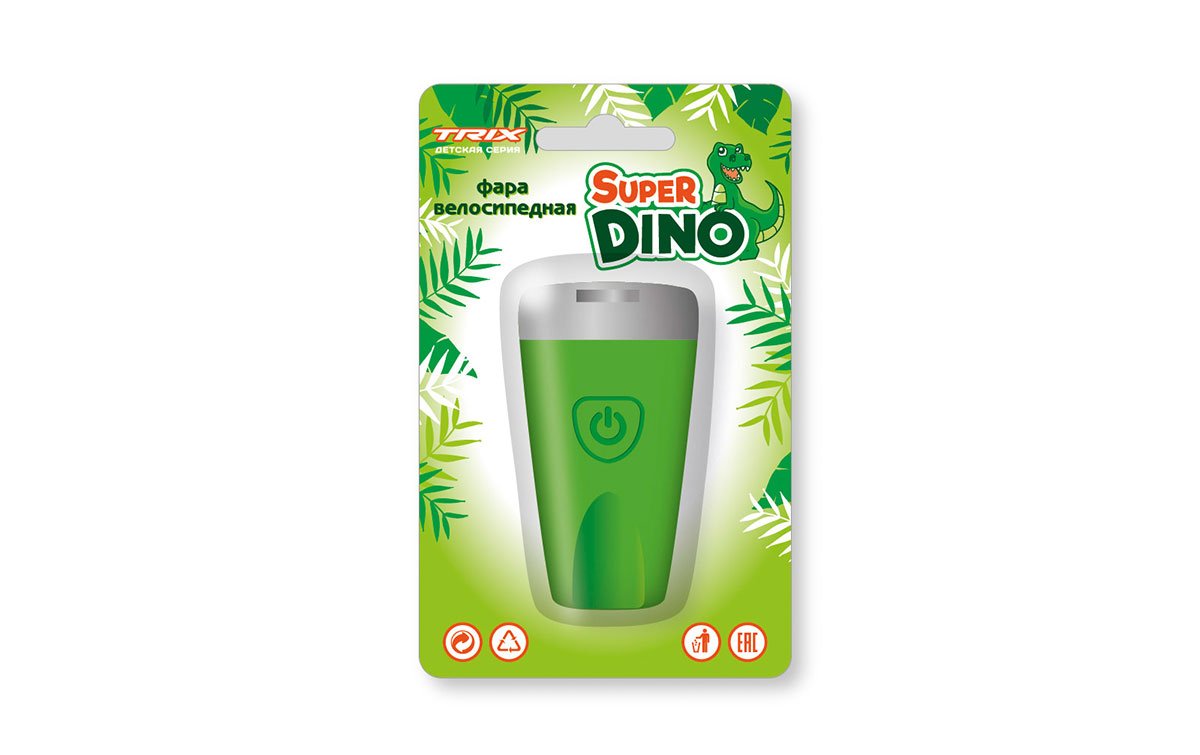 Велофара TRIX Super Dino, детская, передняя, 1 супер яркий белый диод, линза,3 режима, силикон, зеленая, LHTX378FCSD
Велофара TRIX Super Dino, детская, передняя, 1 супер яркий белый диод, линза,3 режима, силикон, зеленая, LHTX378FCSD