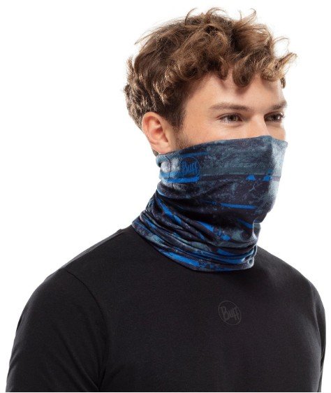 фото Бандана велосипедная buff coolnet uv+ insect shield stray blue, 125093.707.10.00