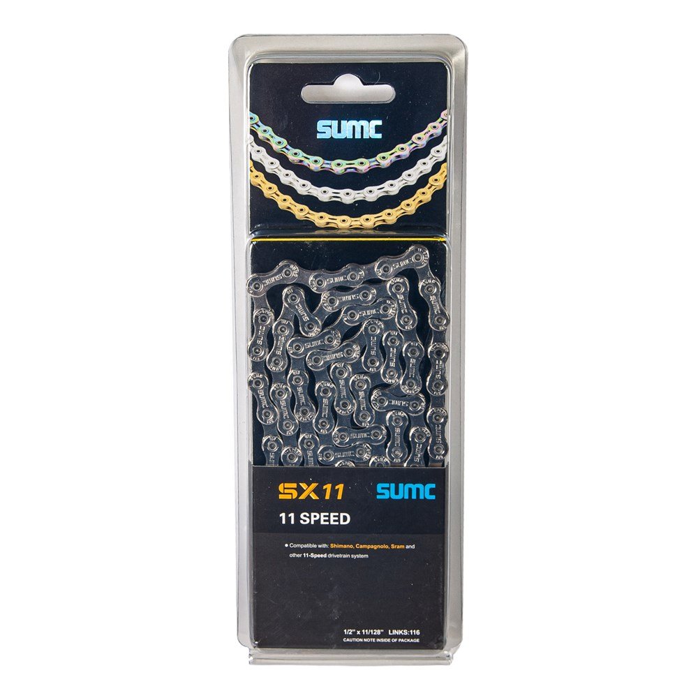 Велосипедная цепь SUMC - SX11, 1/2''x11/128'', 11 скоростей, 116 звеньев, с замком, серебристая, ARV000088
Велосипедная цепь SUMC - SX11, 1/2''x11/128'', 11 скоростей, 116 звеньев, с замком, серебристая, ARV000088