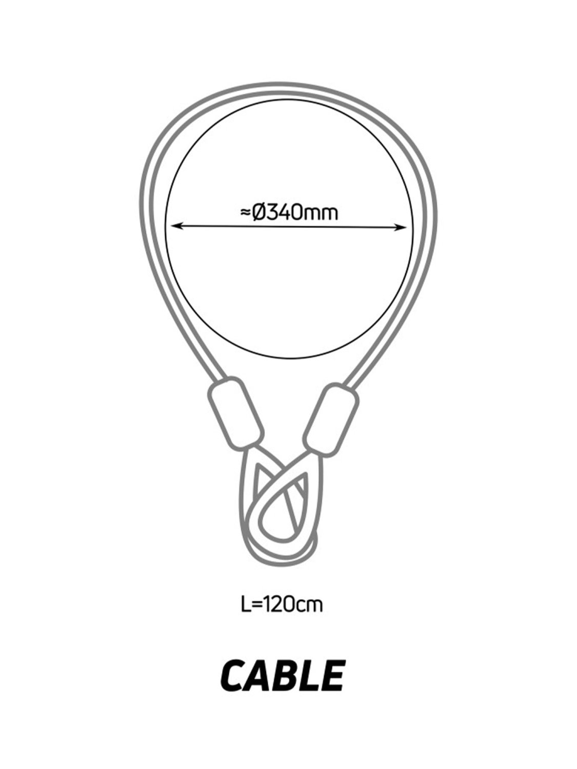 фото Замок велосипедный zefal, k-traz cable б/р, 4913a