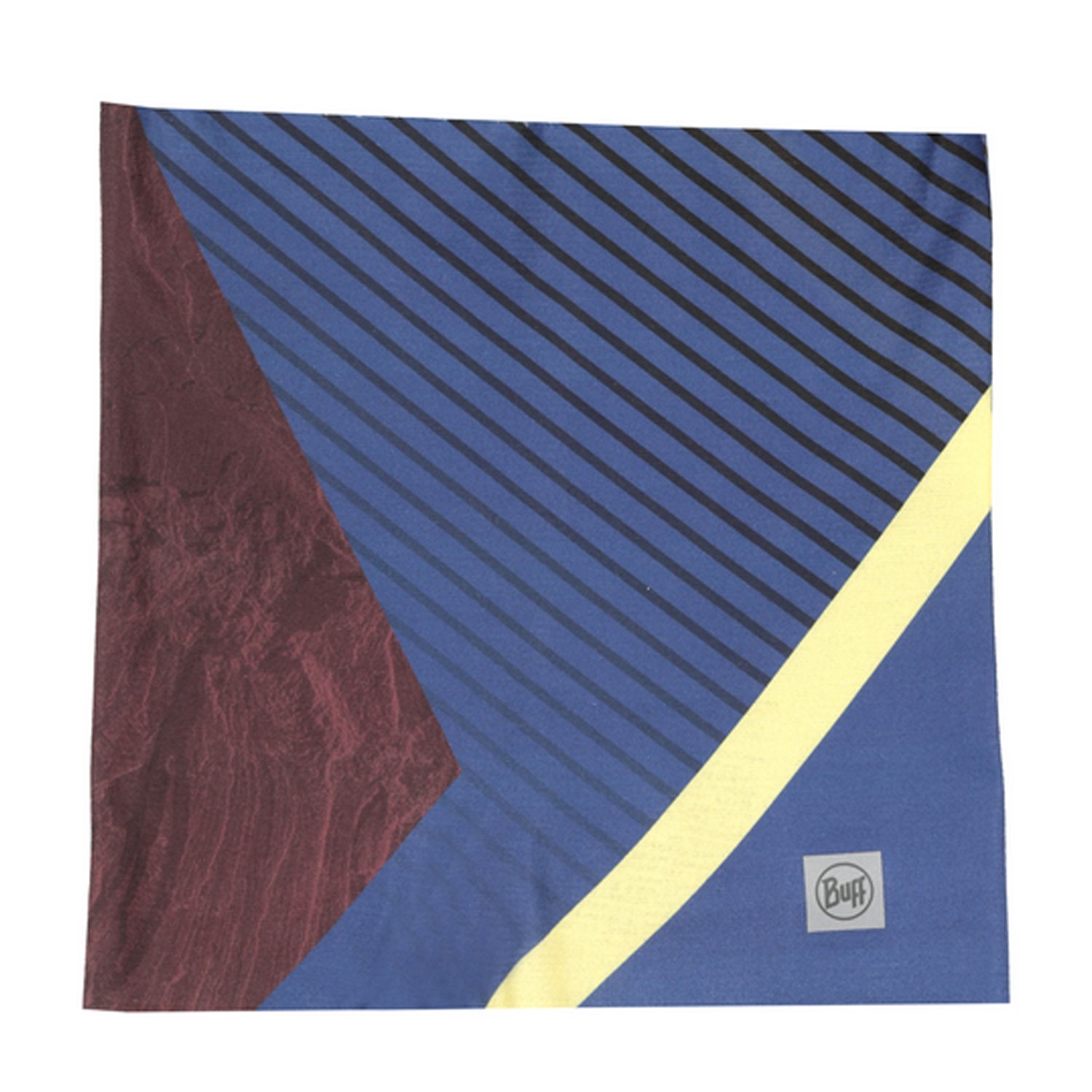 фото Повязка buff coolnet uv+ half akim cobalt, синий/черный, 2023, 132297.791.10.00