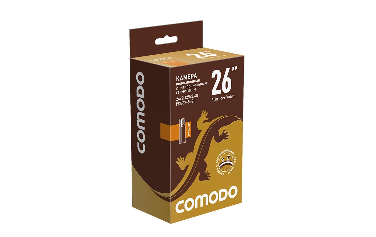 Камера велосипедная COMODO, с антипрокольным герметиком, 26x2.125/2.40, AV40 мм, бутиловая, TBCM262125AV40AB
Камера велосипедная COMODO, с антипрокольным герметиком, 26x2.125/2.40, AV40 мм, бутиловая, TBCM262125AV40AB