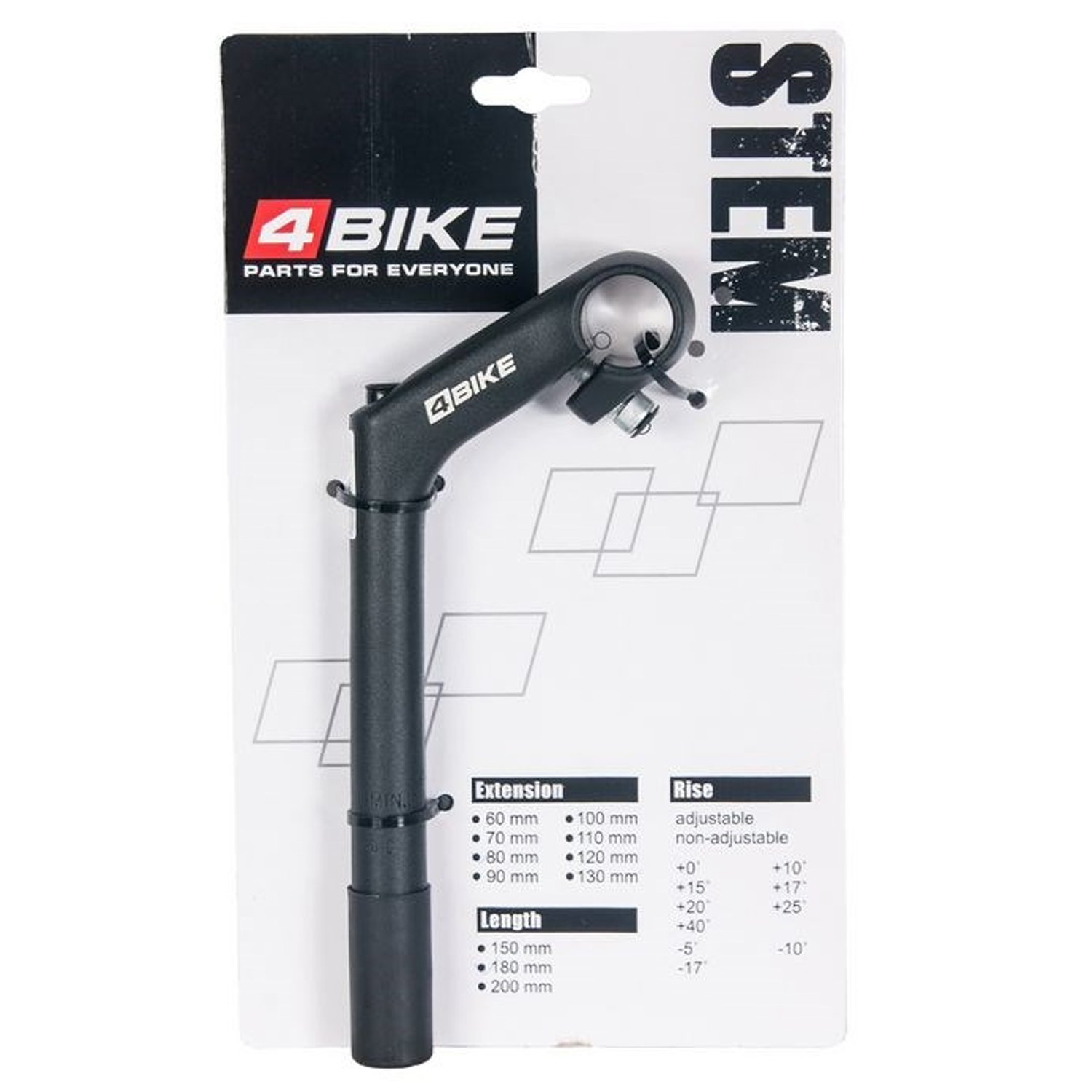 Вынос руля 4BIKE HS-C80, алюминиевый, L:80, R:+30°, D:25.4 мм, индивидуальная упаковка, черный, ARV000403
Вынос руля 4BIKE HS-C80, алюминиевый, L:80, R:+30°, D:25.4 мм, индивидуальная упаковка, черный, ARV000403