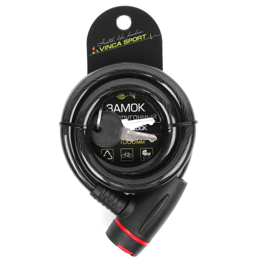 Замок велосипедный Vinca Sport 12*1000мм, черн., защита замка от влаги, VS 8207 black polybag
Замок велосипедный Vinca Sport 12*1000мм, черн., защита замка от влаги, VS 8207 black polybag