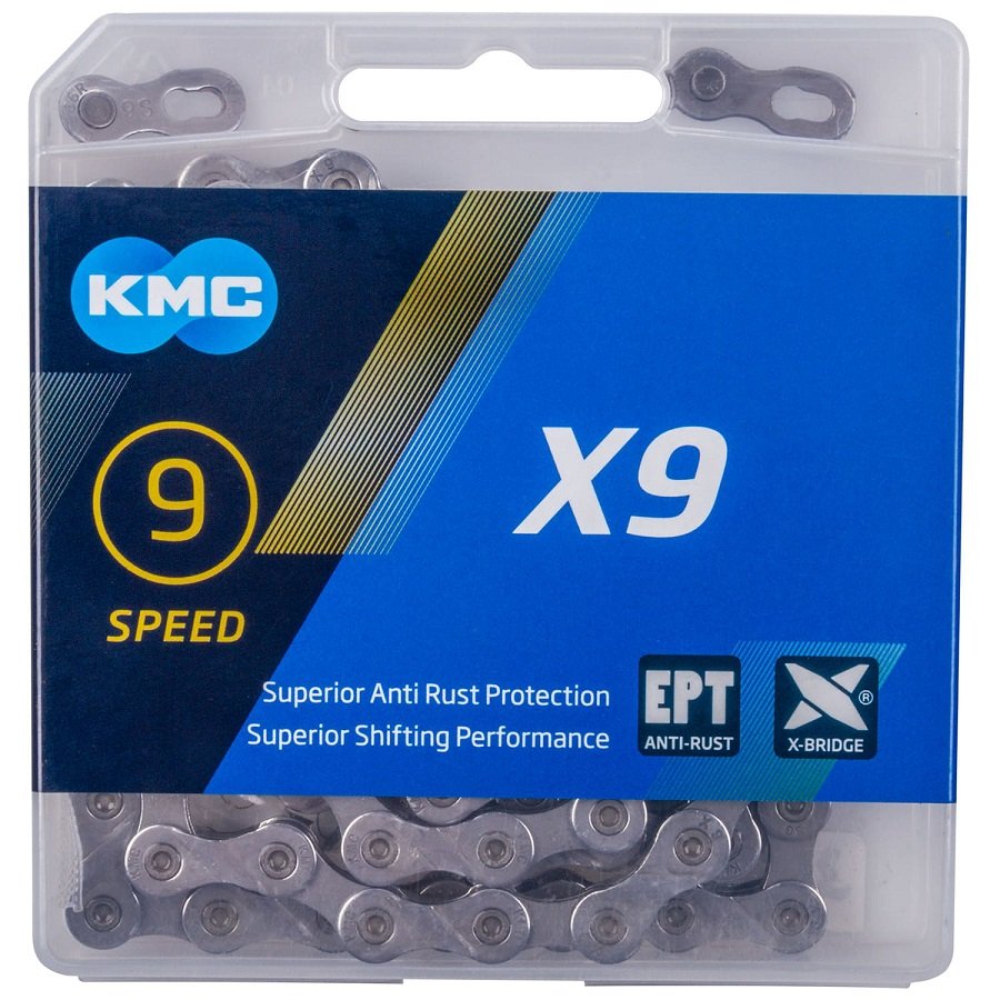 Цепь велосипедная KMC Х9 EPT EcoProTeQ 11/128" 9ск. 114 звеньев, с замком, X Bridge, д/SHIMANO/SRAM, 5-303605
Цепь велосипедная KMC Х9 EPT EcoProTeQ 11/128" 9ск. 114 звеньев, с замком, X Bridge, д/SHIMANO/SRAM, 5-303605