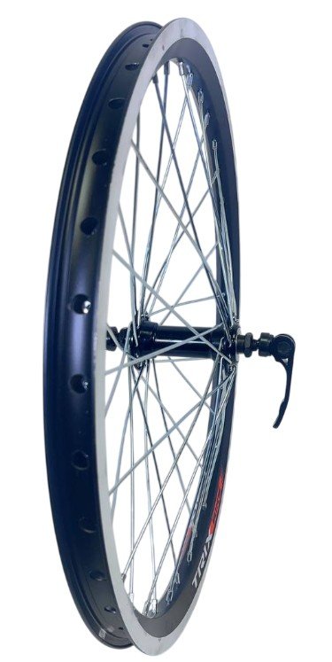Колесо переднее TRIX 20", обод алюминиевый, двойной, 36H, 406х19,4/25х21,4мм, A/V, черный, D23-20-black-13622
Колесо переднее TRIX 20", обод алюминиевый, двойной, 36H, 406х19,4/25х21,4мм, A/V, черный, D23-20-black-13622