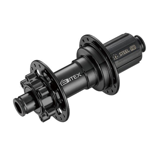Втулка задняя Bitex BOOST для MTB со стальным барабаном Shimano, под эксцентриковый зажим M10, BX217R32H-M10-141ST_STHG
Втулка задняя Bitex BOOST для MTB со стальным барабаном Shimano, под эксцентриковый зажим M10, BX217R32H-M10-141ST_STHG