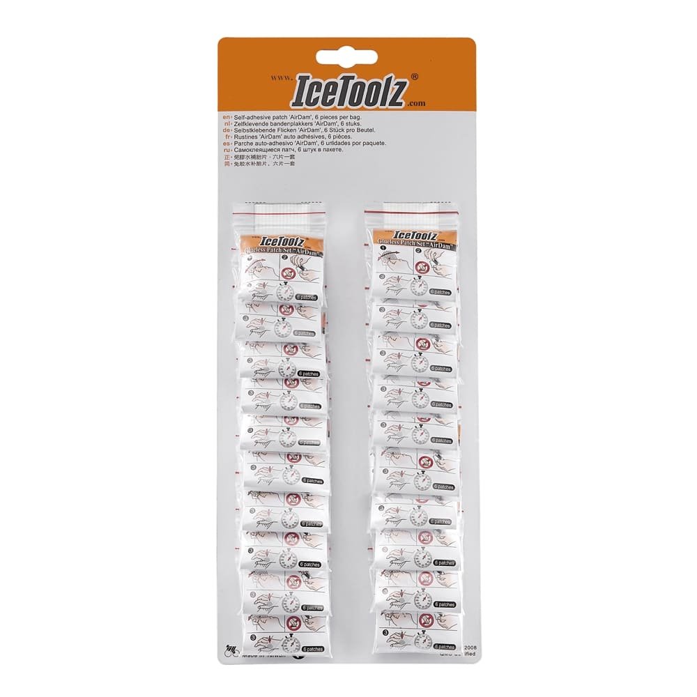 Заплатки IceToolz для камер самоклеящиеся Glueless Patch Set AirDam. 20 упаковок по 6 штук, 6-800004
Заплатки IceToolz для камер самоклеящиеся Glueless Patch Set AirDam. 20 упаковок по 6 штук, 6-800004