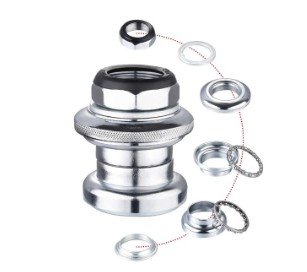 Рулевая колонка MIXIEER, 1", резьбовая, EC 30/25.4-24T EC 30/27, подшипники 5/32"x16- 2шт, серебристая, QLP-3C1(CP)
Рулевая колонка MIXIEER, 1", резьбовая, EC 30/25.4-24T EC 30/27, подшипники 5/32"x16- 2шт, серебристая, QLP-3C1(CP)