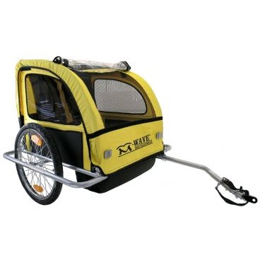 Велоприцеп M-WAVE для перевозки детей или грузов, алюминиевая рама и обод 20
