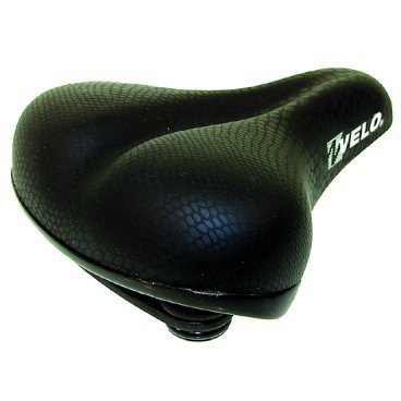 Седло велосипедное VELO ELASTOMER комфорт 264х220мм черное 5-250069 Седло велосипедное VELO ELASTOMER комфорт 264х220мм черное 5-250069Седла для велосипедов<br>Велоседло VELO ELASTOMER <br>комфортное<br>с пружинами<br>с ударопоглощающим эластомером, с пружинами<br>с зажимом для подседельного штыря<br>260х216мм <br>Вес: 860 грамм<br>черное, блистер<br>Артикул 5-250069<br>