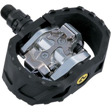 Педали для велосипеда Shimano M424, с шипами, EPDM424 Педали для велосипеда Shimano M424, с шипами, EPDM424Педали для велосипедов<br>Отличные прочные педали с шипами. Универсальные контактные педали с двухсторонней защелкой для большинства видов катания. Расположение корпуса педали под углом 12,5 градусов для легкого и быстрого застегивания. Регулируемое усилие застёгивания и отстёгивания.<br><br>Характеристики:<br>• Цвет:чёрный/ серебристый<br>• Вес:472 гр.<br>• Ось:Cr-Mo 9/16<br>• Материал:сталь<br>