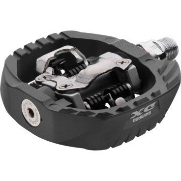 Педали для велосипеда Shimano M647, с шипами, EPDM647 Педали для велосипеда Shimano M647, с шипами, EPDM647Педали для велосипедов<br>Легендарная история, надёжность, удобство, долго можно перечислять достоинства педалей Shimano PD-M647. Теперь подробнее: Гибридная конструкция имеет контактный механизм стандарта SPD и платформу, покрытую резиновой оболочкой, которая позволит продлить срок использования педалей. Все плюсы такой конструкции оцениваешь при катании в грязь, благодаря наличию большой рамки они очищаются гораздо быстрее своих конкурентов. Так же рамка хорошо защищает сам механизм контакта от повреждений и предоставляет подошве большую площадь сцепления. <br><br>Наличие регулировки усилия застёгивания и отстёгивания будет полезно как для новичков, так и профессиональным гонщикам, кстати наличием такой регулировки могут похвастаться только педали Shimano. Огромный плюс это полностью разборная конструкция контактного механизма, разбирается очень просто, фигурной отверткой, так что всегда перед сезоном, можно разобрать почистить и смазать. Единственный минус, довольно большой вес - 568 грамм, в этом Shimano немного проигрывает своим конкурентам, так что выбирайте что вам важнее, лишние 100 грамм или надежность и долгий срок эксплуатации. Созданы для суровых условий экстремального катания и гонок BMX. Вес 568 гр<br><br>Характеристики:<br>• Двусторонний механизм располагает корпус педали под углом 12,5 градусов для легкого и быстрого застегивания<br>• Регулируемое усилие застегивания и отстегивания<br>• Отличная защита от грязи и мусора<br>• Хромомолибденовая герметичная картриджная ось<br>