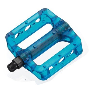 Педали велосипедные MTB/BMX пластиковые широкие полупрозрачные GM-02 BLUE синие 6-104 Педали велосипедные MTB/BMX пластиковые широкие полупрозрачные GM-02 BLUE синие 6-104Педали для велосипедов<br>NEW, с шарикоподшипниками, ось - высокопрочный хром-молибденовый сплав, 346г/пара, резьба 9/16, полупрозрачные, синие<br>