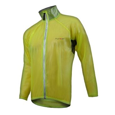 Велокуртка/дождевик WJ1305 Yellow желтый на молнии XXL FunkierBike 12-323