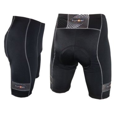 Велошорты 12-329 S-227-B1 с памперсом B1 черные S FunkierBike Велошорты 12-329 S-227-B1 с памперсом B1 черные S FunkierBikeВелошорты<br>NEW, черные, из комбинации дышащих материалов 80%-Полиамид, 20%-Спандекс (с применением волокон LYCRA® by DUPONT), эластичные, анатомический фасон, с силиконовой антискользящей полоской, удобный двойной антибактериальный подгузник B1, вес 210г<br>