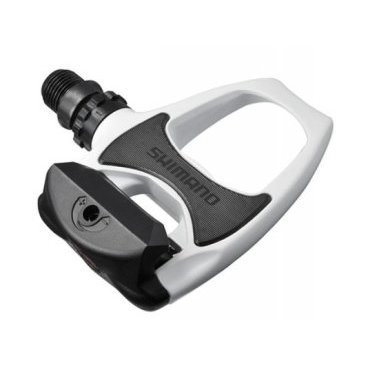 КОНСУЛ КОНСУЛПедали, R540W2, SPD-SL, с шипами, цвет белый <br> Увеличенная платформа, выполненная из композитного карбонового волокна обеспечивает необходимую прочность и малый вес пары педалей. Картриджная конструкция подшипников, расположенных на увеличенном, по сравнению со стандартным, расстоянии, долговечна и неприхотлива. <br> Широкая платформа для более эффективной передачи энергии<br> Не требующая обслуживания картриджная ось<br> Регулируемое усилие застегивания и отстегивания<br> Результат конструкции, качества и эффективности Shimano<br> Вес 330 гр.<br> Производитель Shimano<br>