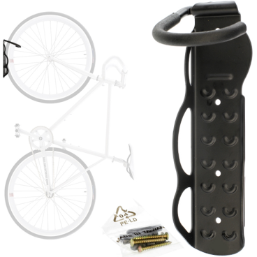 Крюк Vinca Sport стальной настенный для хранения велосипеда за колесо (вертикально) HUK 05