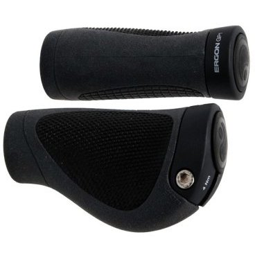 Грипсы для велосипеда ERGON GP1 Gripshift (14г, S, 42400110) Грипсы для велосипеда ERGON GP1 Gripshift (14г, S, 42400110)Ручки и Рога<br>Оригинальные и удобные короткие грипсы с алюминиевыми замками под грипшифты. Вес : 168 г Ручки руля Ergon GP1 GRIPSHIFT<br>( Ручки руля, грипсы )<br>Длина : 95 мм<br><br>Диаметр: L<br><br>Вес : 151 г (пара)<br><br>Особенности:<br><br>Оригинальные и удобные грипсы<br>Обеспечивают оптимальное распределение давления по всей поверхности грипс<br>Замки ручек выполнены из авиационного алюминия<br>