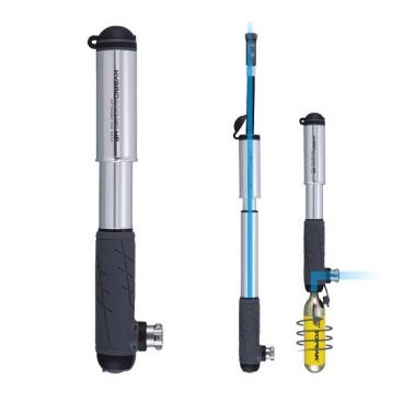 Велонасос TOPEAK Hybrid Rocket HP, Комбинированный, THR-HP1S Велонасос TOPEAK Hybrid Rocket HP, Комбинированный, THR-HP1SВелосипедный насос<br>TOPEAK Hybrid Rocket HP - комбинированный насос - воздух или СО2 (баллон с резьбой)<br>