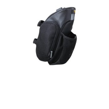 Bелосумка с карманом для фляги TOPEAK Mondopack Hydro, W/Fixer F25 w/water bottle pocket (TC2287B) Bелосумка с карманом для фляги TOPEAK Mondopack Hydro, W/Fixer F25 w/water bottle pocket (TC2287B)Велосумки<br>Производитель: Topeak (США).<br>Подседельная сумка Topeak MondoPack Hydro оснащена внешним карманом для фляги. Основное отделение имеет отличный доступ с двух сторон, а во внутренних сетчатых карманах очень удобно хранить мелкие вещи и экипировку. На корпусе сумки также имеется светоотражающая полоса и крепление для мигалки.<br>Крепление: QuickClick (F25) к рамкам седла и ремень на подседельный штырь.<br>Размеры, см: 32 х 13 х 20.<br>Вес, г: 200.<br>Объем, л: 1,5.<br>
