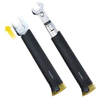 Ключ для педалей универсальный TOPEAK Pedal Bar (TT2539) Ключ для педалей универсальный TOPEAK Pedal Bar (TT2539)Велоинструменты<br>Инновационный универсальный педальный ключ. Ручка регулируется по вылету и блокируется при необходимости.<br><br>Характеристики:<br><br>Материал: хром-молибденовая сталь и высококлассный пластик<br>Совместим с классическим креплением педалей с торцевой головкой на 15мм и шестигранниками на 6 и 8 мм<br>Размер: 18.7 (25.4) x 3.8 x 2.5см<br>Вес: 283г<br>
