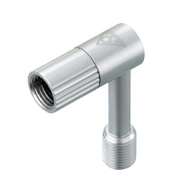 Наконечник-адаптер для насоса TOPEAK Pressure-Rite Schrader Valve Adapter (TSV-01) Наконечник-адаптер для насоса TOPEAK Pressure-Rite Schrader Valve Adapter (TSV-01)Велосипедный насос<br>Угловой переходник с внутренним клапаном позволяет накачивать любые автониппеля велонасосом, без риска потери давления при снятии насоса. Идеальный вариант для накачивания амортизационных вилок, задних амортизаторов и велосипедов с небольшим диаметром колеса.<br><br>Характеристики:<br>Корпус:латунь<br>Размеры:2.5 x 1 x 3.8 мм <br>Вес:15 гр<br>