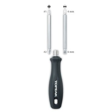 Отвертка TOPEAK Quad Driver 4/6 ,4 tools, со сменными насадками TPS-SP06 Отвертка TOPEAK Quad Driver 4/6 ,4 tools, со сменными насадками TPS-SP06Велоинструменты<br>Количество инструментов: 4 шт.<br>Материал инструментов:Хромированная сталь.<br>Габариты: (Д x Ш x В) 18.4 x 3.2 см.<br>Вес:102 г.<br>