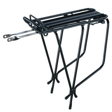 Велобагажник TOPEAK Super Tourist Tubular Rack, Aluminum Tubular, W/Spring, черный TA2030-B Велобагажник TOPEAK Super Tourist Tubular Rack, Aluminum Tubular, W/Spring, черный TA2030-BБагажники для велосипеда<br>Большой задний багажник TOPEAK Super Tourist Tubular Rack для туризма. Без прижимной пружины. Боковые дуги придают дополнительную прочность. Есть крепление для заднего габарита.<br>Материал: Алюминий<br>Вес: 815 гр<br>Размер: 34 x 17 x 41 cm<br>Цвет: Черный<br>