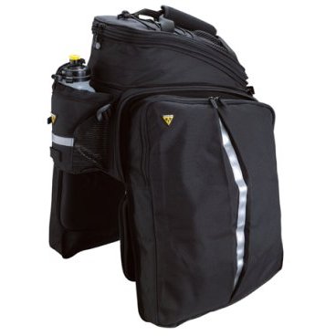 Велосумка TOPEAK Trunk Bag Dxp, W/Rigid Molded Panels Strap Version, черная TT9643B Велосумка TOPEAK Trunk Bag Dxp, W/Rigid Molded Panels Strap Version, черная TT9643BВелосумки<br>Очень большая и удобная сумка. Множество карманов и отделений, ручка для переноски, крепление на багажник с помощью ремней, убирающиеся гофры. <br>Объём 22.6 л. <br>Размер:36 x 25 x 21.5~29 см<br>Вес 995 гр.<br>