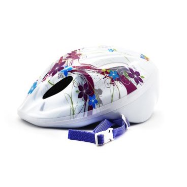 Шлем велосипедный Vinca Sport детский М(52-56см) с регулировкой цветы, белый VSH 5 flowers M Шлем велосипедный Vinca Sport детский М(52-56см) с регулировкой цветы, белый VSH 5 flowers MВелошлемы<br>Шлем велосипедный Vinca sport VSH 5 flowers M<br>Детский шлем с регулировкой по размеру головы.<br>Наличие отверстий создаёт хорошую циркуляцию воздуха. <br>Размер M(52-56см)<br>Количество отверстий: 5<br>Технологияout-mold<br>Индивидуальная упаковка Vinca sport<br>Артикул VSH 5 flowers M<br>