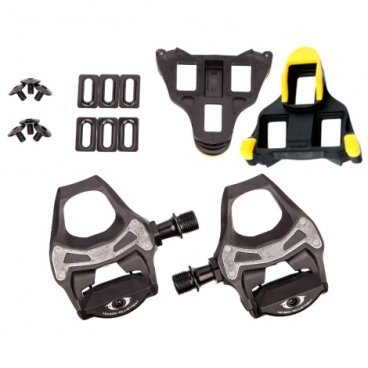 Педали SHIMANO 105 5800, SPD-SL, с шипами SH11, желтый, EPD5800 Педали SHIMANO 105 5800, SPD-SL, с шипами SH11, желтый, EPD5800Педали для велосипедов<br>Педали Shimano 105 PD-5800 SPD-SL с шипами (SH11)<br>Педали Шоссе, Педали MTB, Педали MTB (двусторонние)Низкопрофильный дизайн обеспечивает больший клиренс, что дает больше уверенности на поворотах<br>Широкий вырез обеспечивает легкое попадание, а широкие зацепы более эффективную работу педалью<br>Корпус педали из нержавеющей стали для дополнительной прочности<br>Открытый дизайн обеспечивает легкий доступ и регулировку зацепов<br>Малообслуживаемая герметичная картриджная ось<br>Три варианта шипов: без сдвига, со сдвигом 3 градуса в обе стороны или сдвигом в три градуса от центрального шарнира.<br>Вес: 285 г/пар<br>