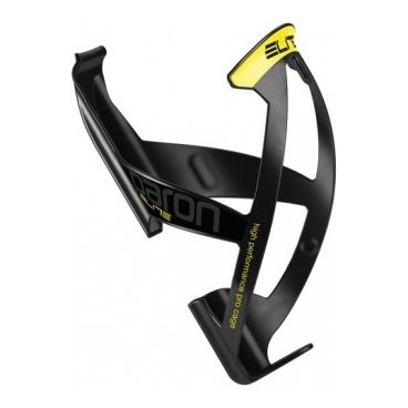 Флягодержатель Elite, Paron Race, soft-touch, черный, желтый логотип EL0101510 Флягодержатель Elite, Paron Race, soft-touch, черный, желтый логотип EL0101510Фляги и Флягодержатели<br>Легкий стильный флягодержатель Elite Paron Race. Выполнен из пластика. Прочная конструкция надежно удерживает флягу на своем месте.<br>Благодаря своей эластичности, держатель можно использовать с разными флягами.<br>Сделан из композитного материала.<br>Сделано в Италии.<br>Вес: 30 грамм.<br>Цвет: Черный с желтым логотипом<br>