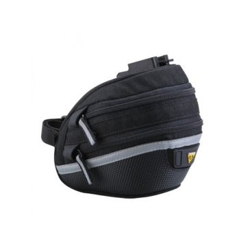 Подсёдельная сумка TOPEAK Wedge Pack II, с креплением F25, сrain cover, средняя, TC2272B Подсёдельная сумка TOPEAK Wedge Pack II, с креплением F25, сrain cover, средняя, TC2272BВелосумки<br>TOPEAK Wedge Pack II, подсёдельная сумка с креплением F25, rain cover, средняя. Качественная велосумка под седло. Светоотражающие элементы, удобное крепление, доступна в трех размерах.<br><br>Материал: 1000 Denier Nylon<br><br>Объем: 0.95-1.25 л<br><br>Вес: 152 г<br><br>Габариты (ДxШxВ): 16.5 x 10.5 x 12.3 cм<br><br>Дополнительно: 3M™ Reflective Strip RedLite™ Clip Rain Cover<br>