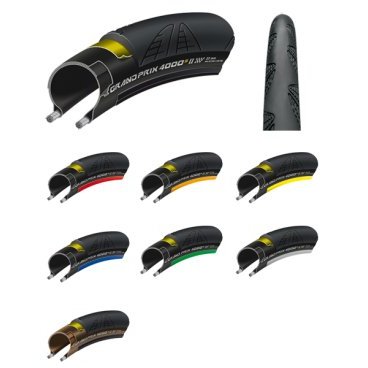 Велопокрышка Continental Grand Prix 4000 S II, 700x20C, шоссе, борт-кевлар, черная 01090020000 Велопокрышка Continental Grand Prix 4000 S II, 700x20C, шоссе, борт-кевлар, черная 01090020000Велопокрышки<br>Складная дорожная покрышка Grand Prix 4000S II, р-р 700x20C, (20х622) чёрная, борт-кевлар Эталонная усовершенствованная покрышка, новые цвета, новый дизайн и проверенная технология. Предшествующая модель Grand Prix 4000S долго являлась эталоном на рынке дорожных покрышек. Ее усовершенствованная модель 4000S II с брекером Vectran получила великолепную защиту от проколов, а благодаря новому фирменному составу Continental BlackChili было еще более снижено сопротивление качению и увеличено сцепление. Рекомендованное давление: 110psi Максимальное давление: 120psi Размеры: 650c x 23, 700c x 20, 23, 25, 28 Вес: 205 г (650c), 185 г (700 x 20), 215 г (700 x 23), 225 г (700 x 25), 235 г (700 x 28)<br>