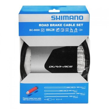 Трос+оплетка тормозные SHIMANO для BC-9000, полимерное покрытие,2 штуки, черного цвета Y8YZ98010 Трос+оплетка тормозные SHIMANO для BC-9000, полимерное покрытие,2 штуки, черного цвета Y8YZ98010Тросики и Рубашки<br>Трос+оплетка тормозные для BC-9000<br>- полимерное покрытие<br>- 2 штуки<br>- черного цвета<br>- производитель Shimano<br>