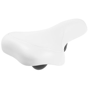 Седло M-WAVE EVA CITY, комфорт, 262х156мм, суперпрочное,покрытие, 398г, белое, 5-251062 Седло M-WAVE EVA CITY, комфорт, 262х156мм, суперпрочное,покрытие, 398г, белое, 5-251062Седла для велосипедов<br>NEW, комфортное, специальный вспененный наполнитель, высокопрочное покрытие, белое, 262х216мм, 448г<br>
