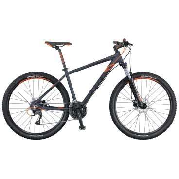 Горный велосипед Scott Aspect 750 2016 Горный велосипед Scott Aspect 750 2016Горные (MTB)<br>Scott Aspect 750 2016<br>Покоряйте расстояния и время, будучи уверенным в надежности своего алюминиевого друга. Модель Aspect 750 (2016) от фирмы Scott, это именно тот велосипед который Вас никогда не подведет. Продуманная геометрия рамы, передаст всю энергию от Ваших ног к заднему колесу, надежные компоненты привода Shimano Altus обеспечат четкое, лёгкое и быстрое переключение скоростей, а гидравлические тормоза эффективно остановят велосипед в нужный момент.<br><br><br><br><br><br><br>Общие характеристики<br><br><br>Модель<br>2016 года<br><br><br>Тип<br>для взрослых<br><br><br>Область применения<br>горный (MTB), кросс-кантри<br><br><br>Вес велосипеда<br>14.6 кг<br><br><br>Рама, вилка<br><br><br>Материал рамы<br>алюминиевый сплав<br><br><br>Размеры рамы<br>14.0, 15.55, 17.32, 18.89, 20.86<br><br><br>Амортизация<br>Hard tail (с амортизационной вилкой)<br><br><br>Наименование мягкой вилки<br>SR Suntour XCT-HLO-27.5<br><br><br>Конструкция вилки<br>пружинно-масляная<br><br><br>Уровень мягкой вилки<br>спортивный<br><br><br>Ход вилки<br>100 мм<br><br><br>Регулировки вилки<br>жесткости пружины, блокировка хода<br><br><br>Конструкция рулевой колонки<br>безрезьбовая<br><br><br>Колеса<br><br><br>Диаметр колес<br>27.5 дюймов<br><br><br>Наименование покрышек<br>Kenda Slant 6, 27.5x2.1, 30TPI<br><br><br>Наименование ободов<br>Syncros X-37 Disc<br><br><br>Материал обода<br>алюминиевый сплав<br><br><br>Двойной обод<br>есть<br><br><br>Торможение<br><br><br>Наименование переднего тормоза<br>Tektro SCH-F15, 160mm<br><br><br>Тип переднего тормоза<br>дисковый гидравлический<br><br><br>Уровень переднего тормоза<br>спортивный<br><br><br>Наименование заднего тормоза<br>Tektro SCH-F15, 160mm<br><br><br>Тип заднего тормоза<br>дисковый гидравлический<br><br><br>Уровень заднего тормоза<br>спортивный<br><br><br>Возможность крепления дискового тормоза<br>рама, вилка, втулки<br><br><br>Трансмиссия<br><br><br>Количество скоростей<br>24<br><br><br>Уровень заднего переключателя<br>прогулочный<br><br><br>Наименование заднего переключателя<br>Shimano Altus RD-M370<br><br><br>Уровень переднего переключателя<br>начальный<br><br><br>Наименование переднего переключателя<br>Shimano FD-M190, 31.8mm Clamp<br><br><br>Уровень манеток<br>прогулочные<br><br><br>Наименование манеток<br>Shimano SL-M310 RapidFire Plus<br><br><br>Конструкция манеток<br>триггерные двухрычажные<br><br><br>Уровень каретки<br>прогулочные<br><br><br>Наименование каретки<br>Shimano BB-UN100 Cartridge<br><br><br>Конструкция каретки<br>неинтегрированная<br><br><br>Тип посадочной части вала каретки<br>квадрат<br><br><br>Уровень кассеты<br>прогулочные<br><br><br>Наименование кассеты<br>Shimano CS-HG31-8l, 11-32T<br><br><br>Количество звезд в кассете<br>8<br><br><br>Количество звезд системы<br>3, число зубьев 42-34-24<br><br><br>Конструкция педалей<br>классическая<br><br><br>Руль<br><br><br>Конструкция руля<br>изогнутый<br>